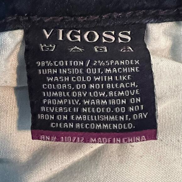 VIGOSS Chelsea Super Skinny Blue Denim Low Rise Jeans Stretch Comfort Sz 26/31‎ - Picture 10 of 10